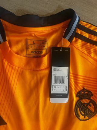 Camisetas Real Madrid 3ª Equipación Adidas Naranja