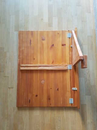 Mesa abatible de pared de madera maciza  de pino