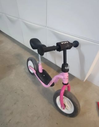 Bicicleta Puky sin pedales rosa