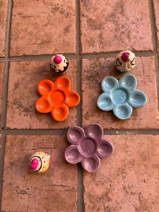 Tris Soprammobili Minicupcakes Ceramica