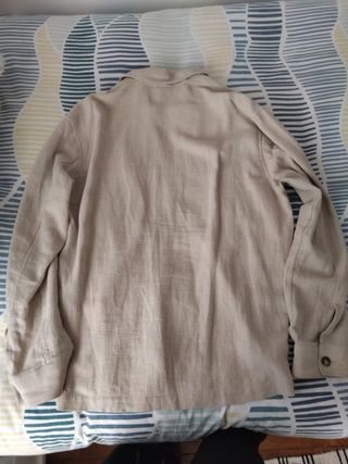 Camisa H&M Beige Hombre
