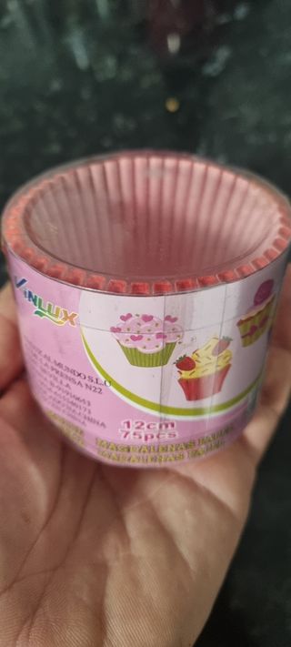 Moldes para magdalenas rosas