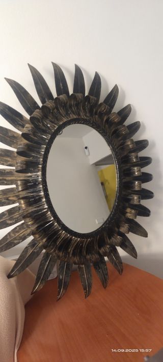Espejo girasol Antiguo Cobre