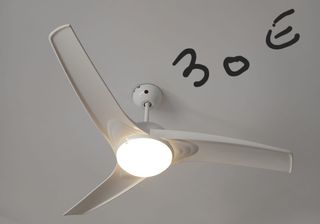 Ventilador de techo blanco