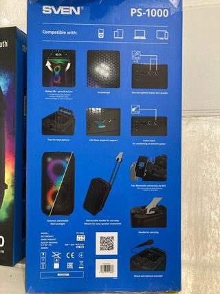 Altavoz Portátil Sven PS-1000 Bluetooth