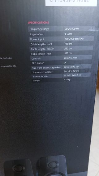 Trust Tytan 5.1 Altoparlanti 180W Surround