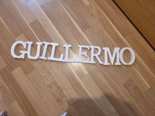 Letras decorativas GUILLERMO