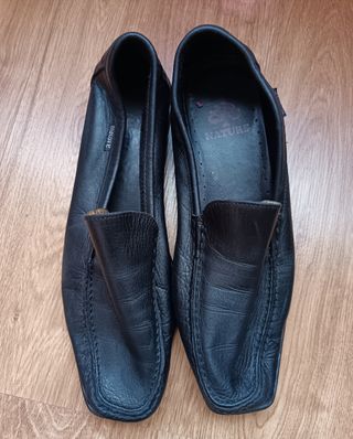 Zapatos de piel Nature negros