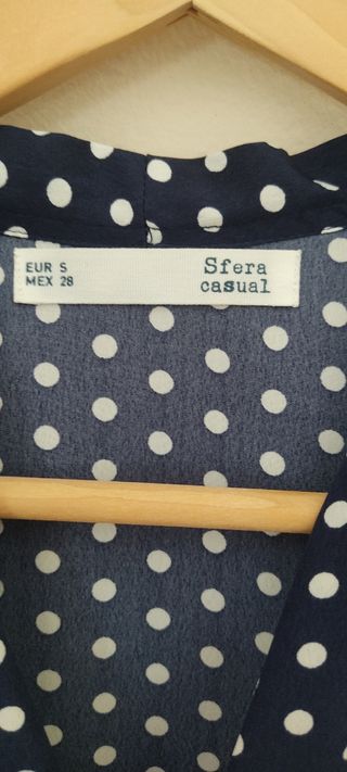 Blusa Sfera Mujer Lunares Talla S