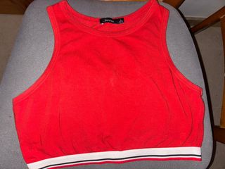 Top Bershka Rojo Talla L