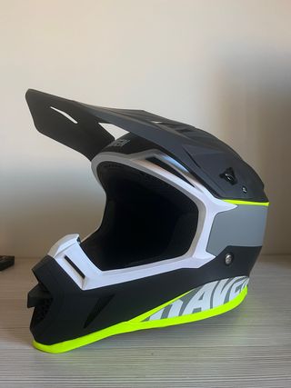 Casco Moto Integral Raven Negro/Amarillo XL