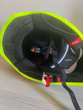 Casco Moto Integral Raven Negro/Amarillo XL