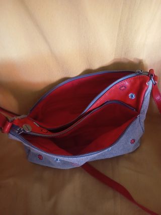 Bolso Desigual Azul y Rojo