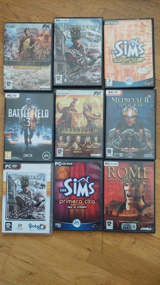 Juegos PC: Battlefield, Sims, Rome, Imperial,