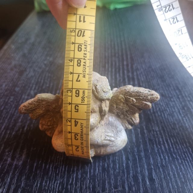 Pareja de angelitos decorativos de resina