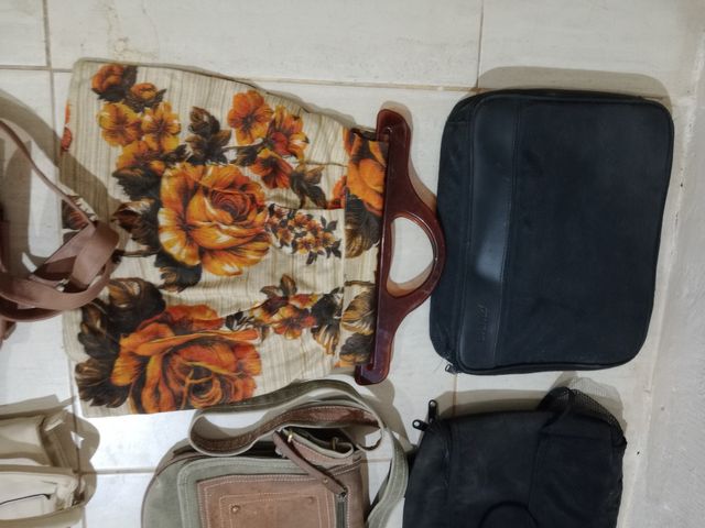 Diferentes bolsos y carteras