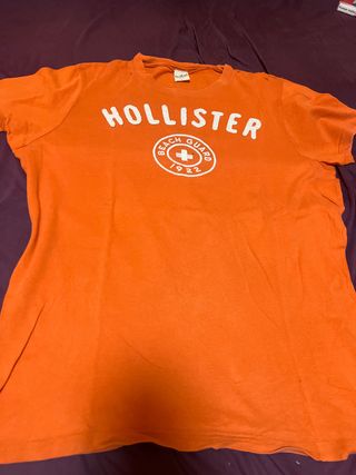 Camiseta Hollister Naranja Talla L