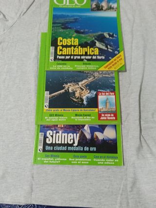 3 Revistas GEO: Julio, Agosto, Septiembre 2003