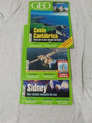 3 Revistas GEO: Julio, Agosto, Septiembre 2003