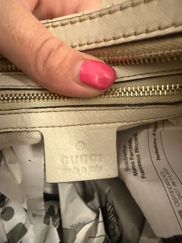 Borsa Gucci Pelle Bianca