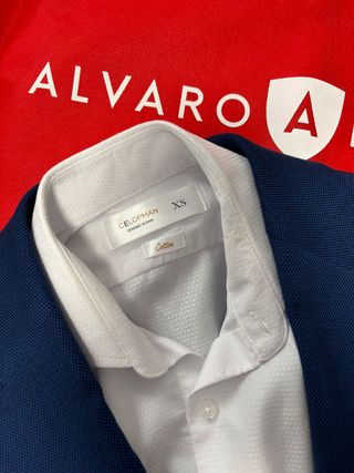 Traje Alvaro Moreno Azul y Camisa Blanca Celopman