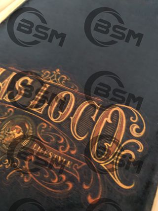 Scaldacollo Mas Loco nero e oro