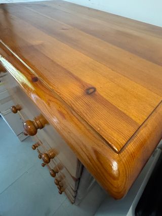 Cómoda de pino con 6 cajones