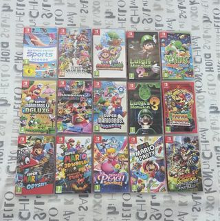 Juegos de Súper Mario Bros a 35 euros cada uno