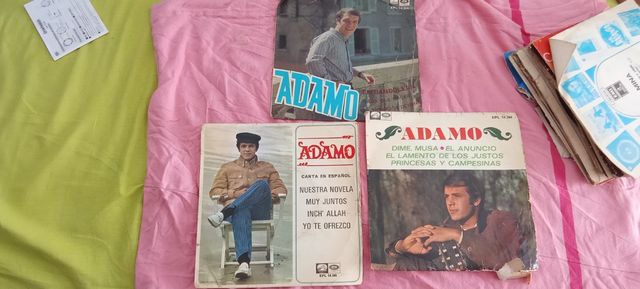 Vinilos Adamo lote 3 por 10 euros