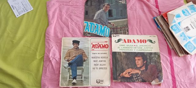 Vinilos Adamo lote 3 por 10 euros