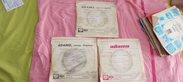 Vinilos Adamo lote 3 por 10 euros