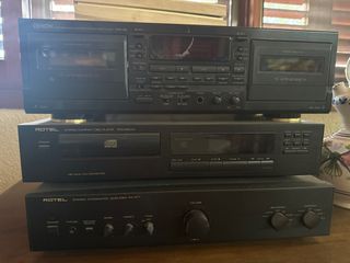 Denon y Rotel: Amplificador y CD Player
