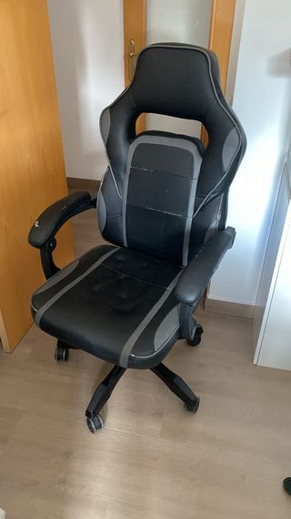 Silla Gaming Negra y Gris