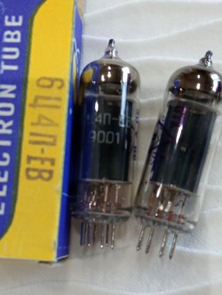 Pareja Válvulas 6Z4 Matcheadas NOS Nuevas