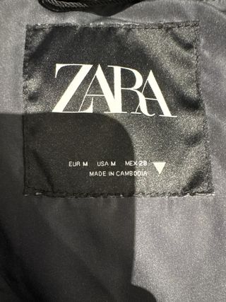 Chaqueta Zara Acolchada Metalizada