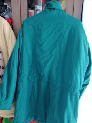 Parka Vintage Verde Azulada