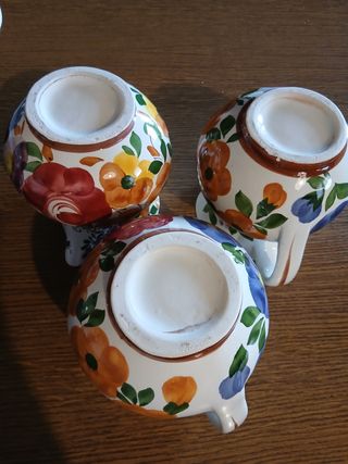 N.3 Brocche Friulane Dipinte a Mano