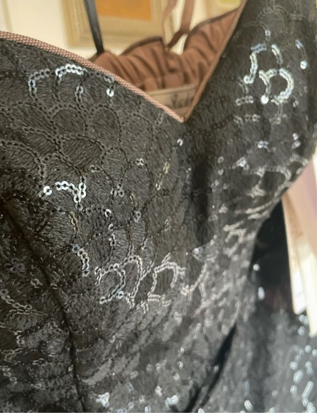 Abito J'adore nero paillettes tg 42