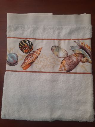 Coppia Asciugamani Yacting Club con Conchiglie
