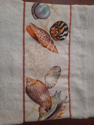 Coppia Asciugamani Yacting Club con Conchiglie