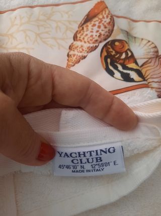 Coppia Asciugamani Yacting Club con Conchiglie