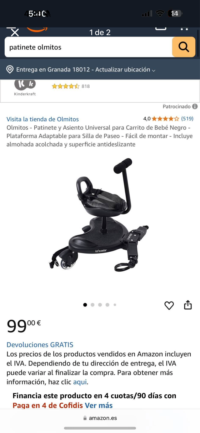 Patinete hermano mayor