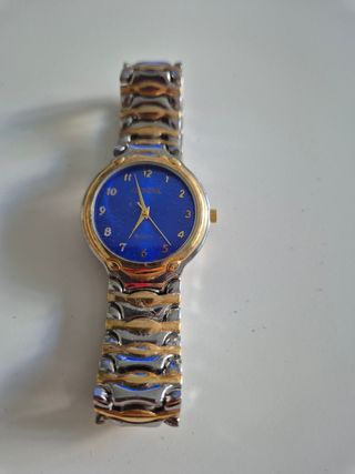 Reloj Geneva Hombre Azul y Dorado