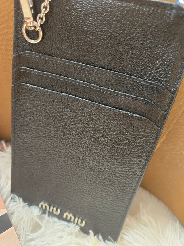 Bolsito Miu Miu Negro con Cristales