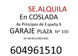 Garaje Plaza Nº 330 en Alquiler