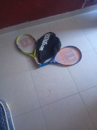 Raquetas de tenis Wilson con funda