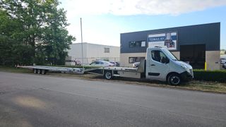 Renault Master 2015 grua portacoches remolque 10m