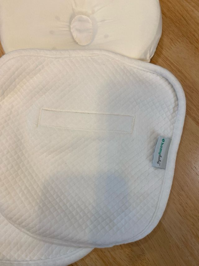 Lote 3 bajeras cuna y almohada bebé