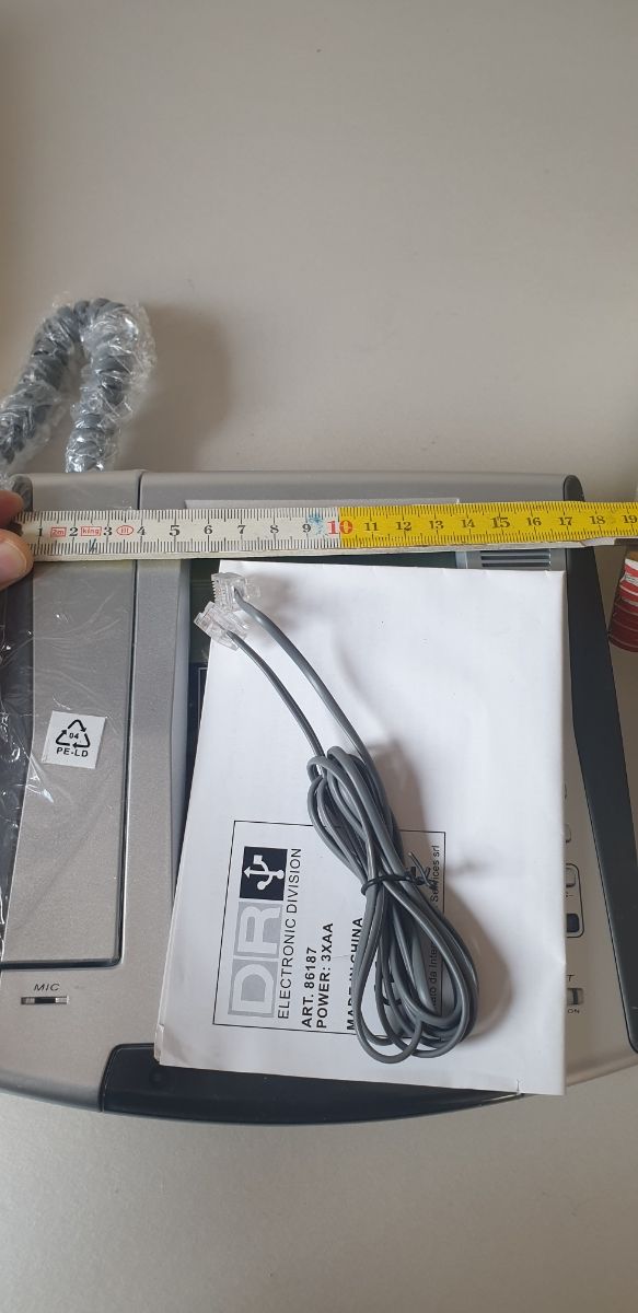 Telefono fisso soft touch con lcd e calcolatrice