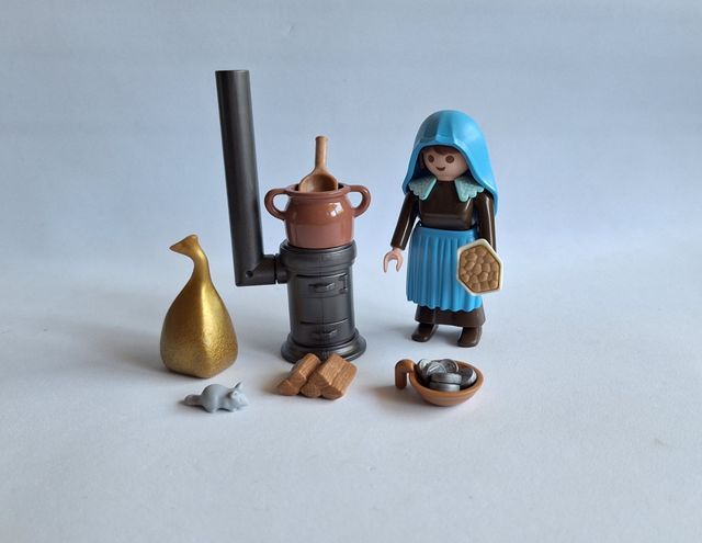 Playmobil Pastora Castañera con Puesto de Castañas